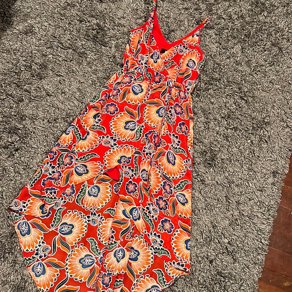 Floral high low dress